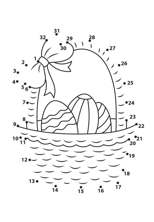 Free easter dot to dot printables