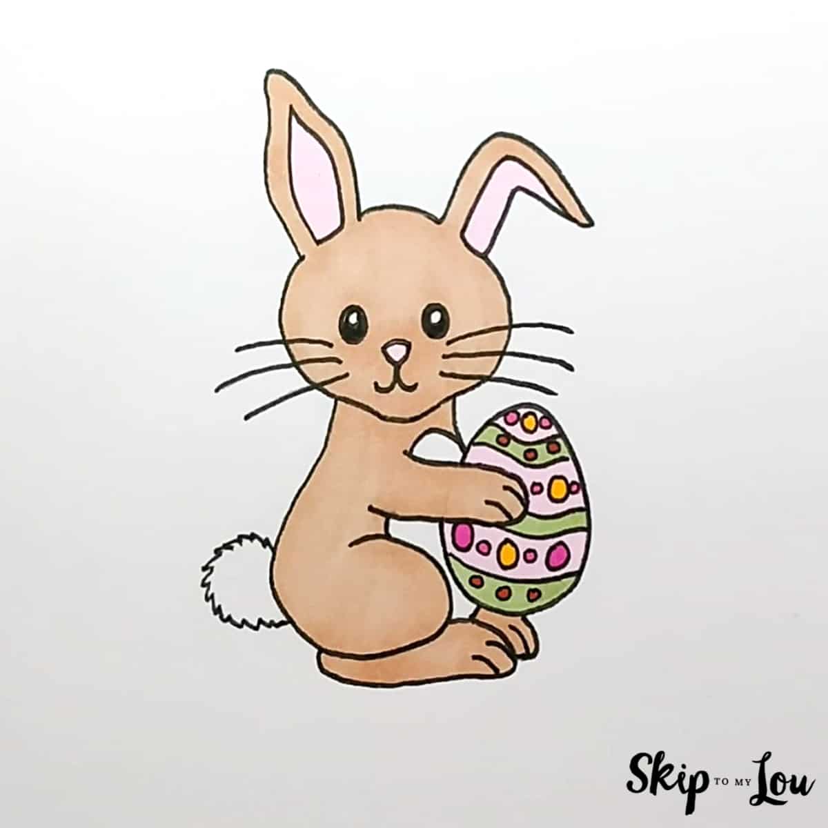 How to draw the easter bunny an easy guide skip to my lou