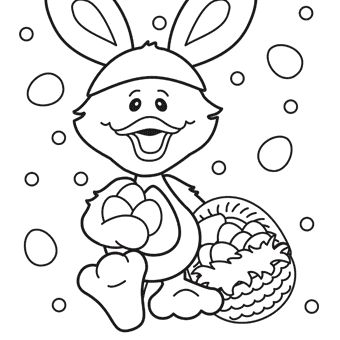 Easter duck easter colouring easter coloring pages easter coloring sheets