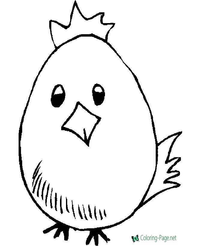 Happy duck easter egg coloring page