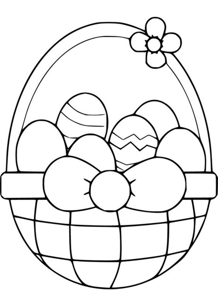 Free easy to print easter coloring pages