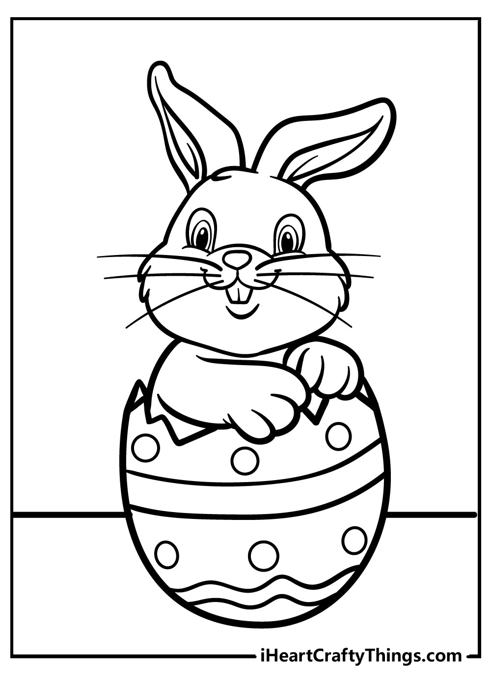 Easter bunny coloring pages free printables