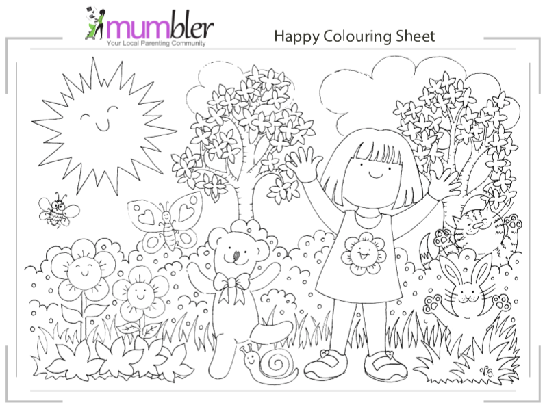 Easter louring activity sheets for kids