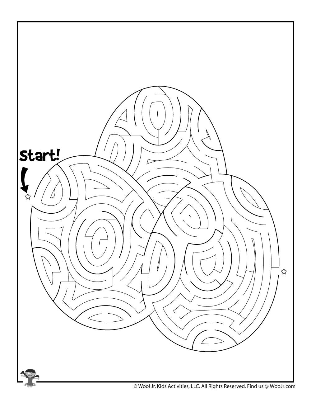 Printable easter mazes for kids woo jr kids activities childrens publishing