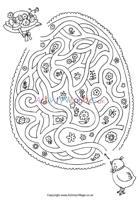 Easter egg maze