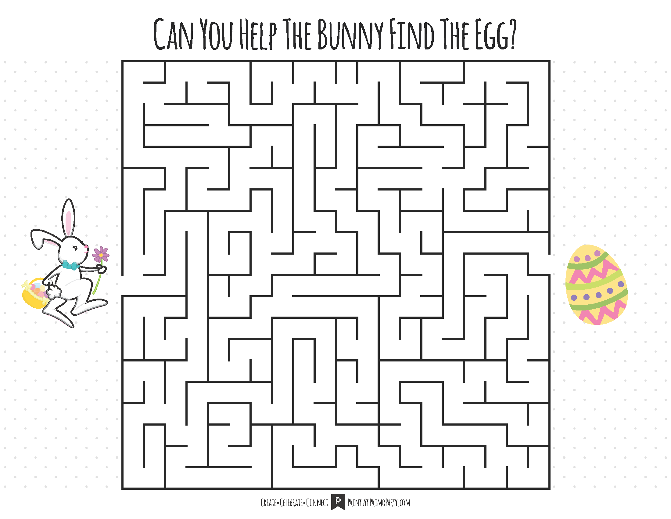 Easter egg hunt maze â