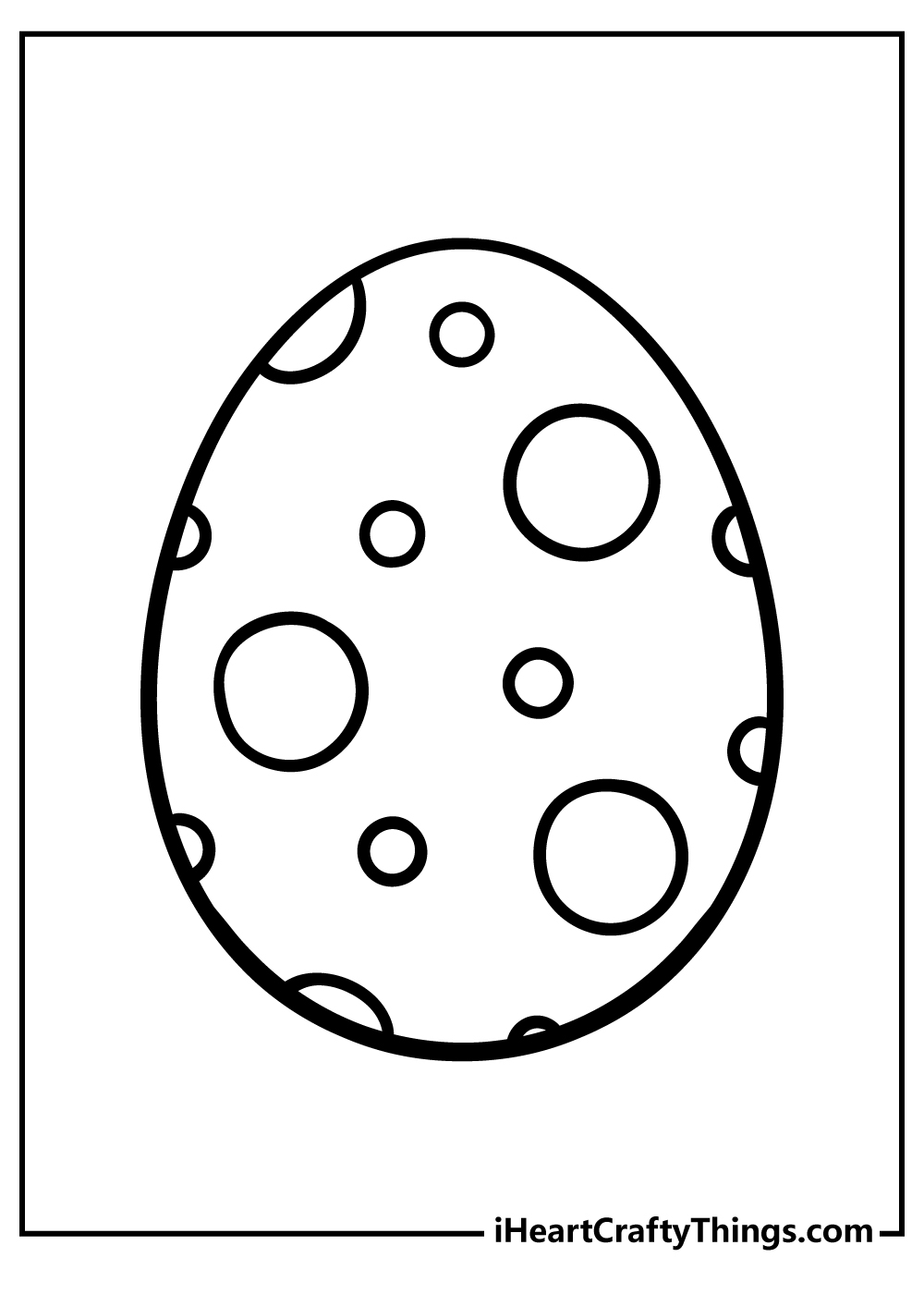 Easter egg coloring pages free printables