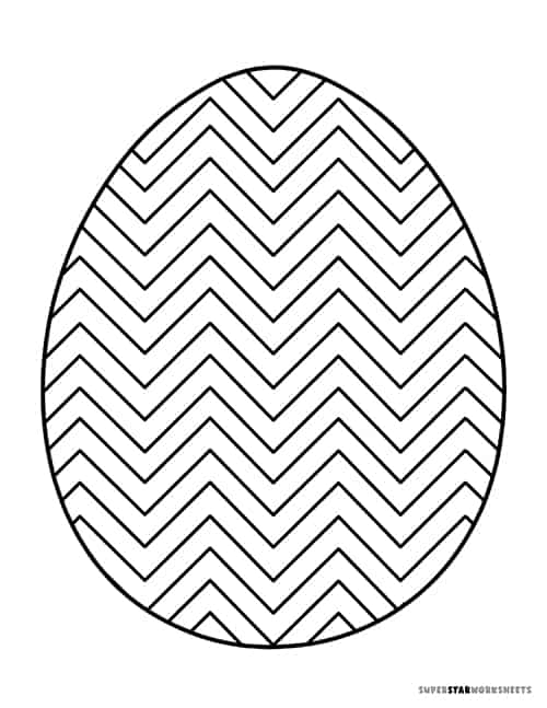 Easter egg coloring pages