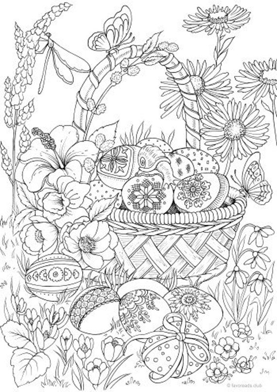 Easter eggs printable adult coloring page from favoreads coloring book pages for adults and kids coloring sheets coloring designs