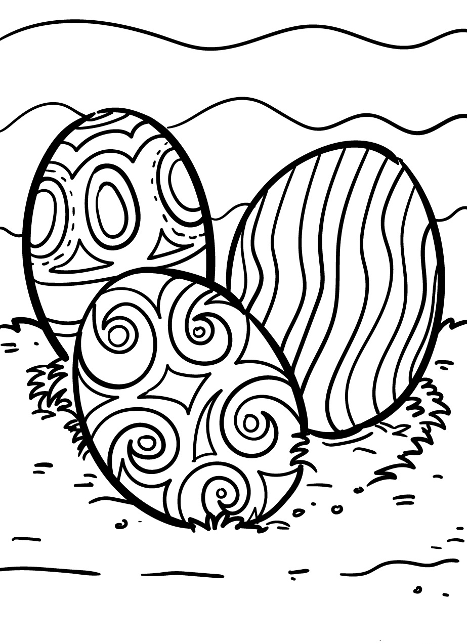 Easter egg coloring pages by coloringpageswk on