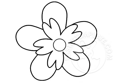 Flower coloring page