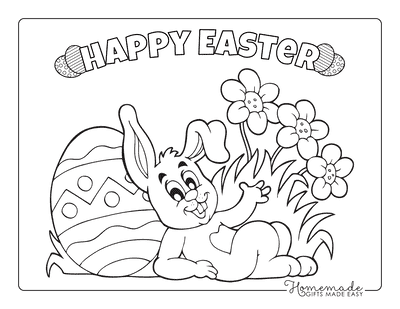 Free easter coloring pages for kids adults