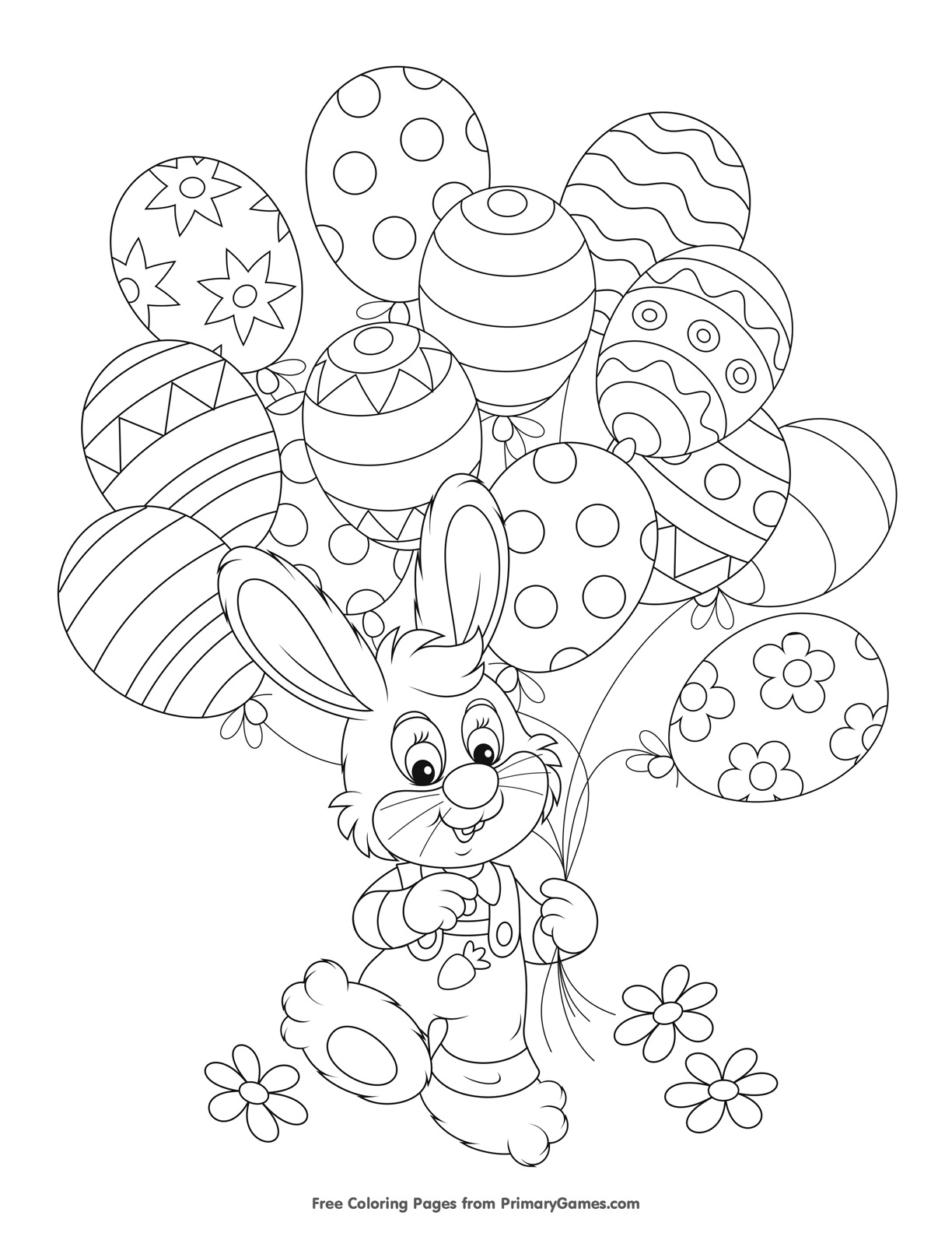 Free easter coloring pages for kids