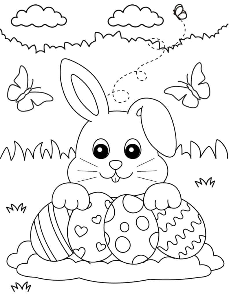 Free printable easter coloring pages for kids