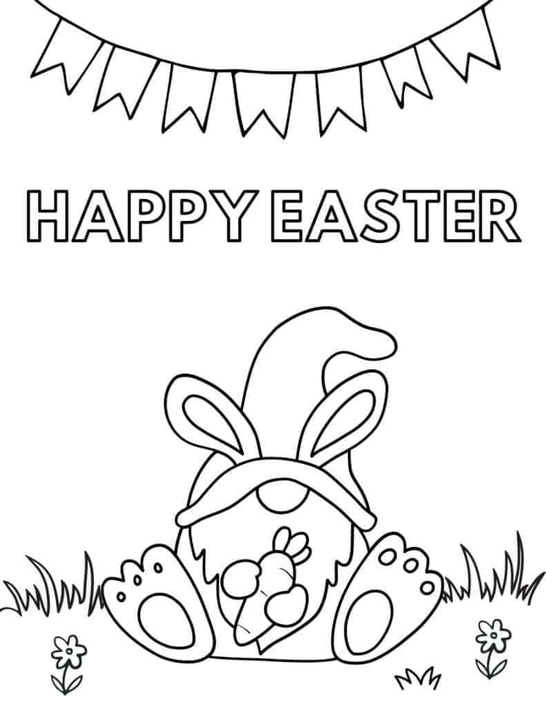 Free printable easter coloring pages for kids