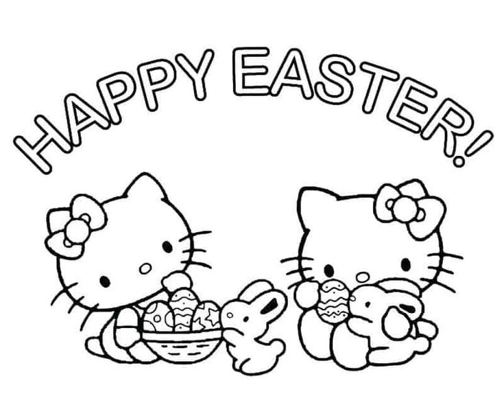 Cute hello kitty coloring pages pdf idea for girl