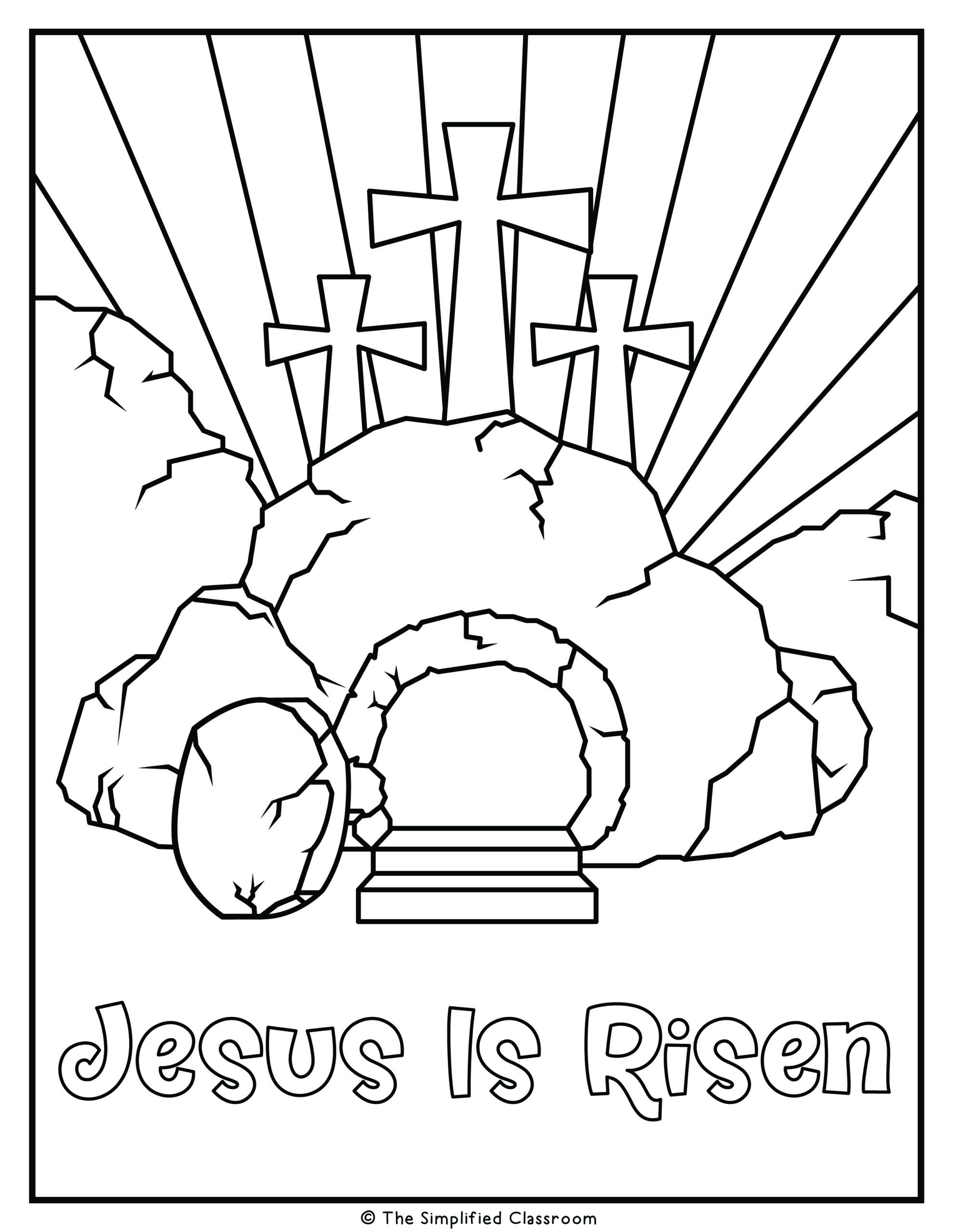 Christian easter and jesus coloring pages â the simplified classroom