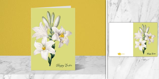 Easter lily card party