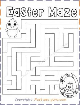 Easter mazes for kids easter maze puzzles printable for kidsprint out easy easter word search pâ mazes for kids easter printables free free kids coloring pages