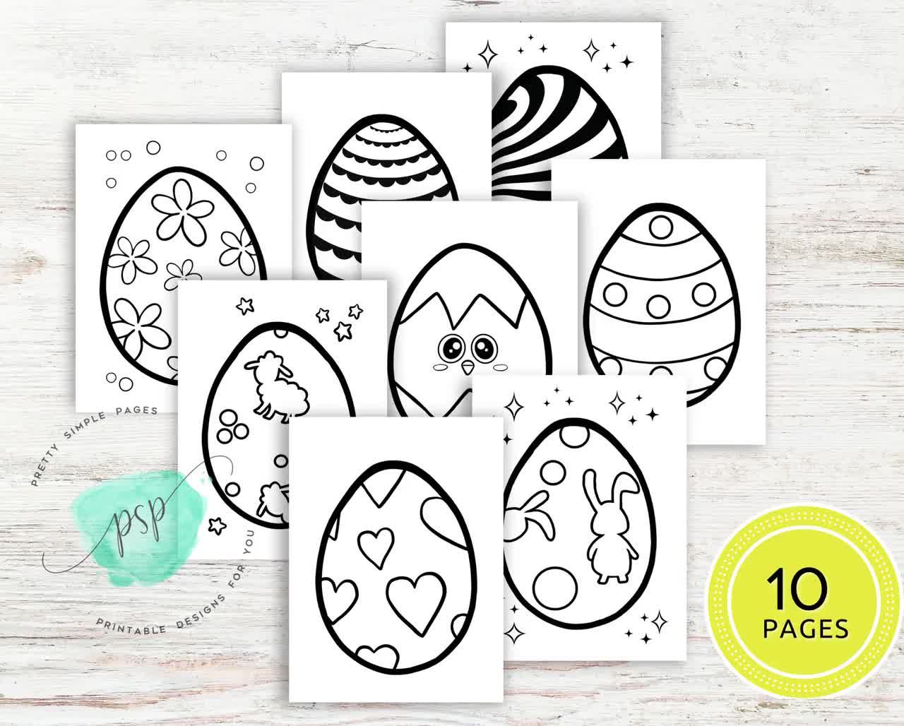 Large easter egg coloring pages for toddlers and preschool easter coloring pages easter activities for kids printable easter colouring