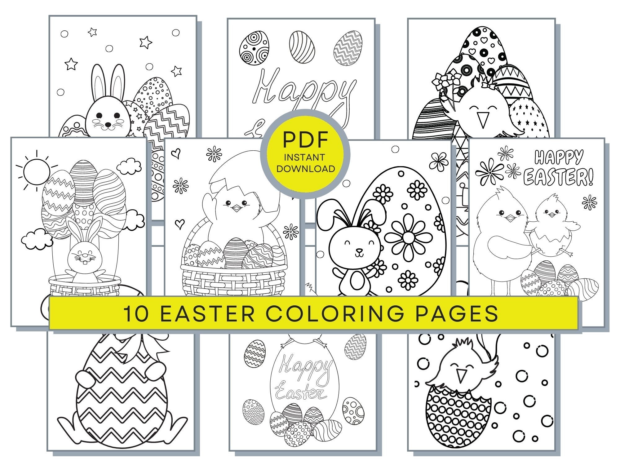 Easter coloring pages easter pdf coloring easter printables bunny coloring sheets good friday coloring pages easter activity page