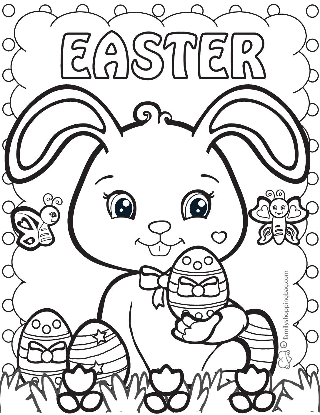 Coloring page easter