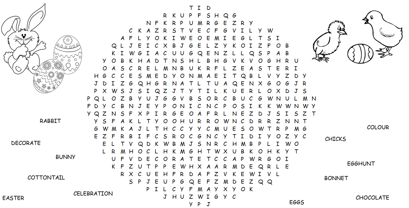 Easter word search puzzles