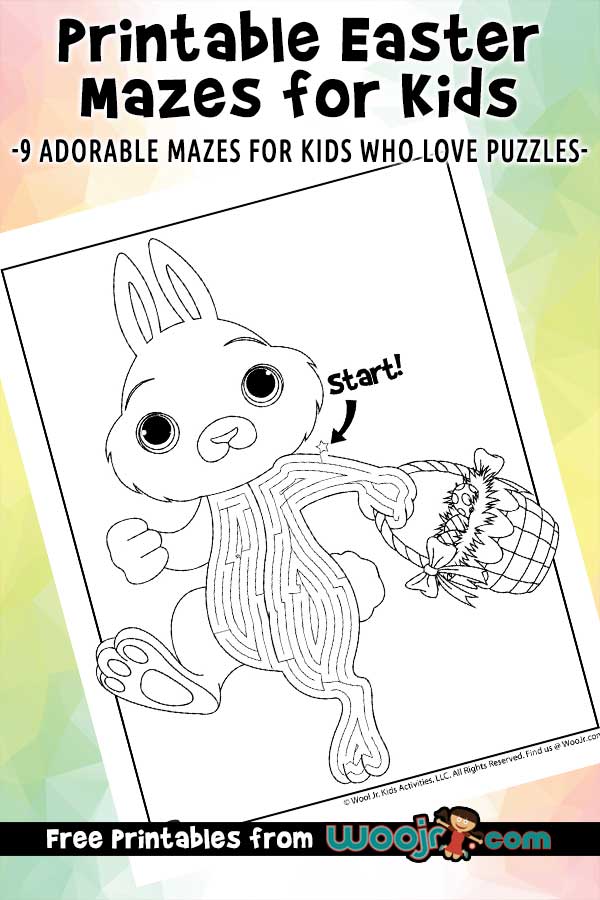 Printable easter mazes for kids woo jr kids activities childrens publishing