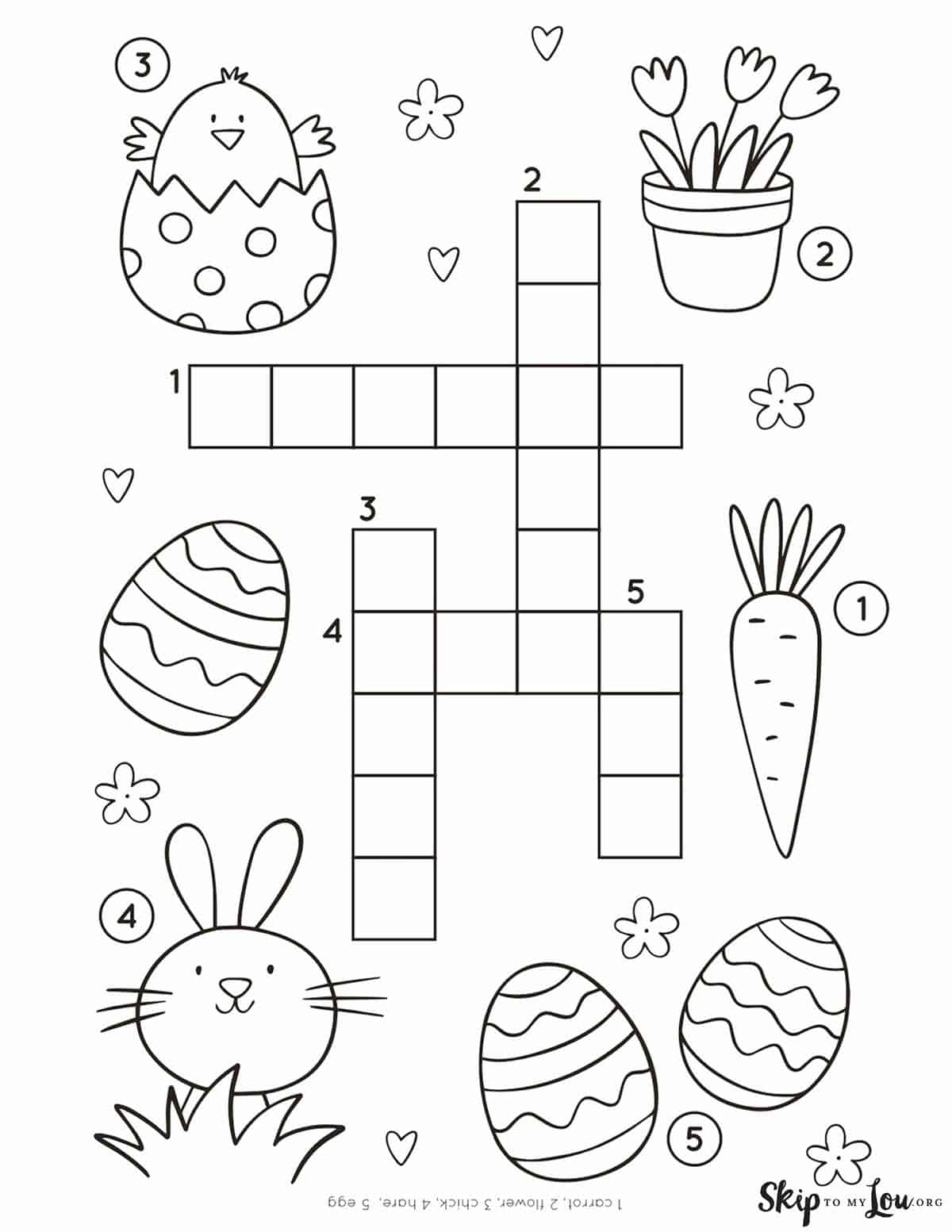 Easter worksheets skip to my lou