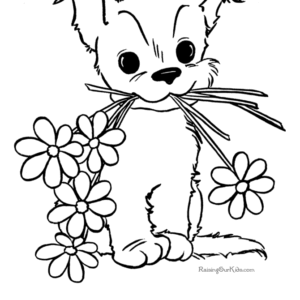 Cute puppy coloring pages printable for free download