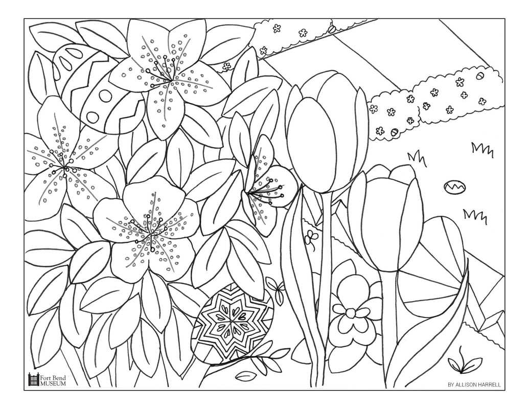 Easter coloring sheet