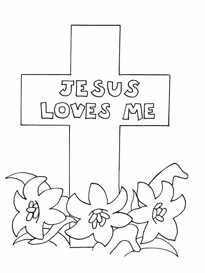 Religious easter coloring pages