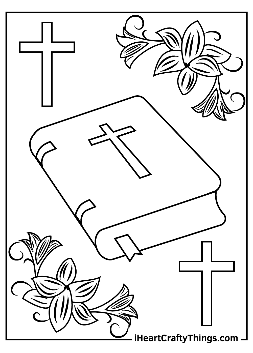 Religious easter coloring pages free printables