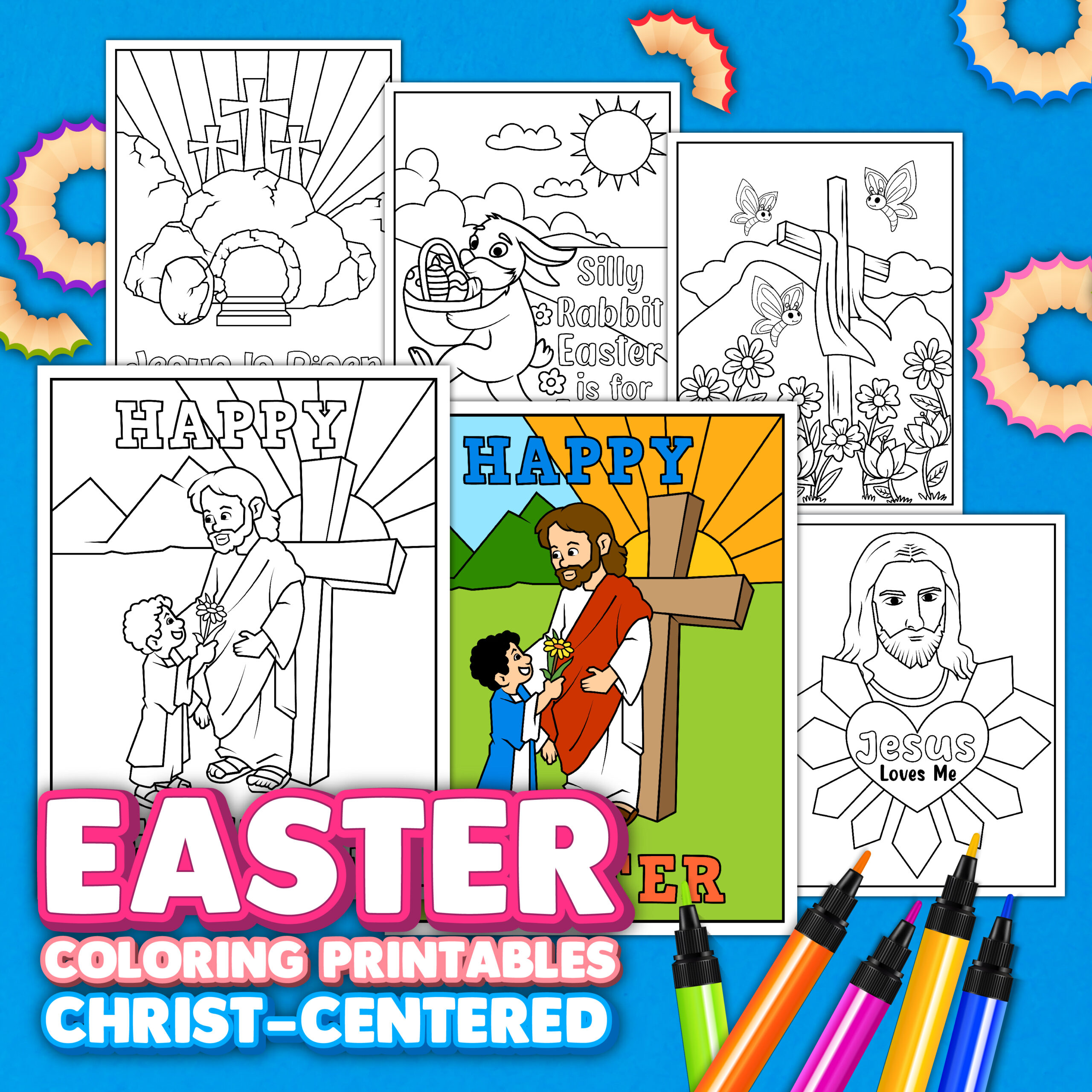 Christian easter and jesus coloring pages â the simplified classroom