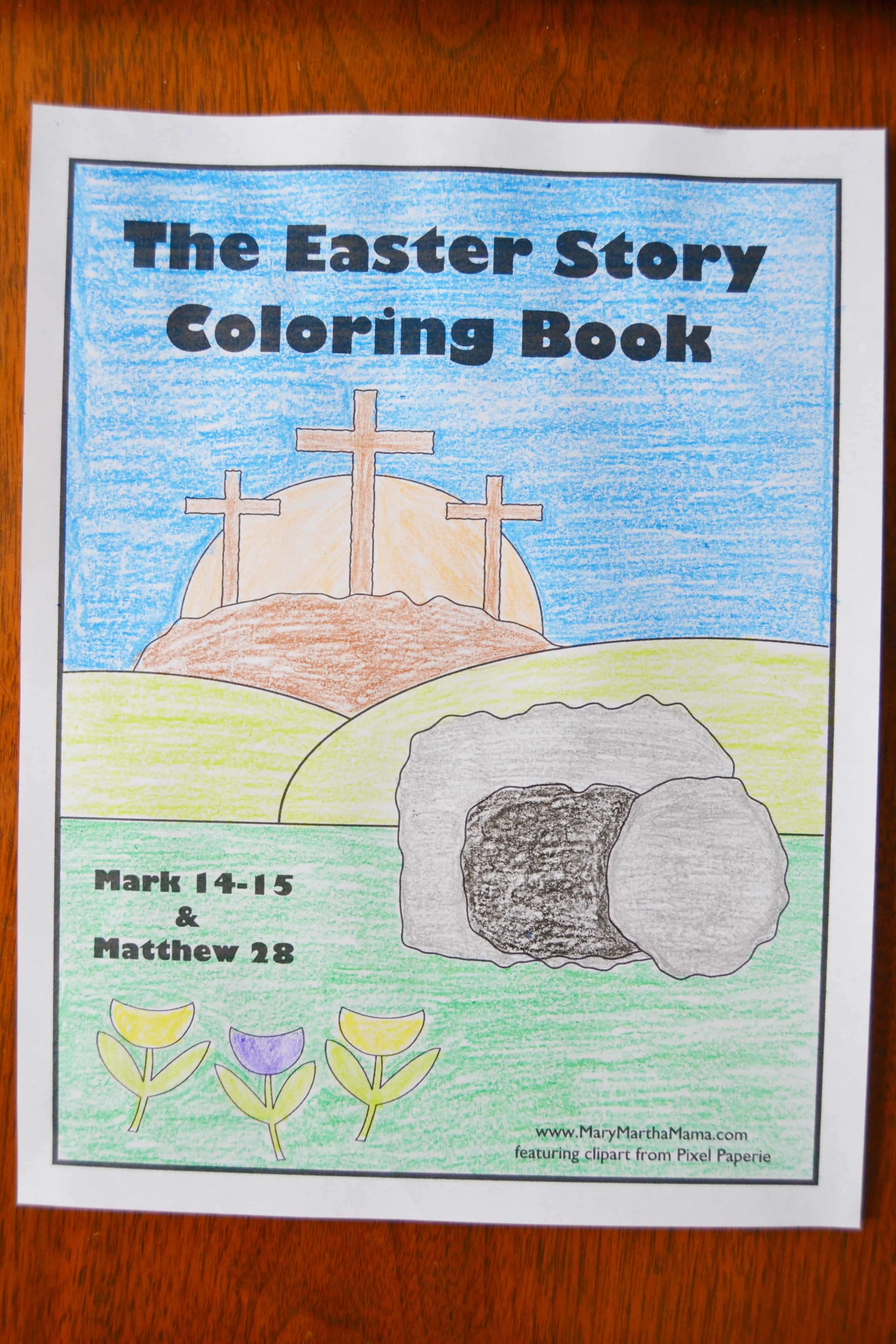 Religious easter coloring pages â mary martha mama