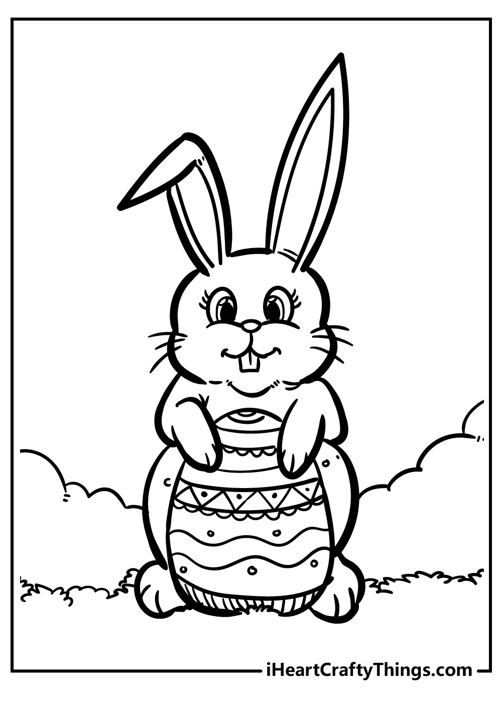 Easter egg coloring pages free printables