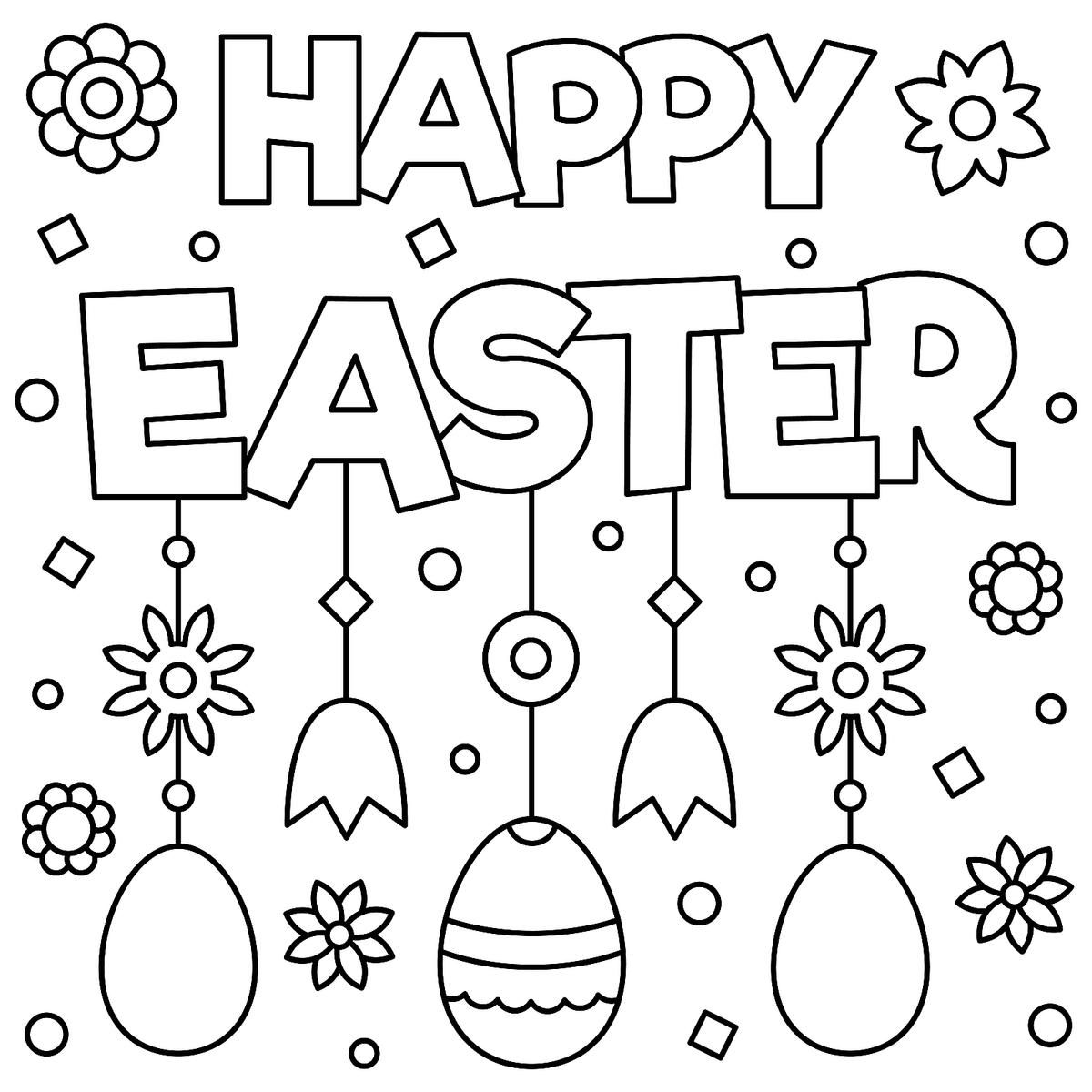 Easter coloring pages free fun printable spring