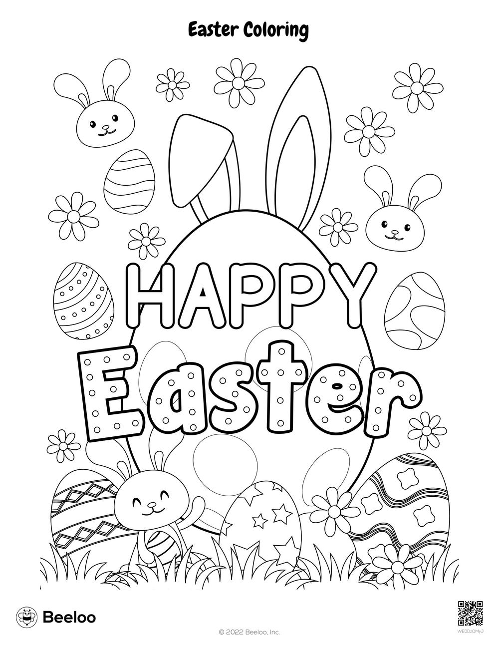 Easter coloring â printable crafts and activities for kids