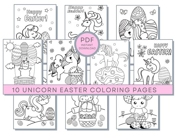 Unicorn easter coloring pages easter coloring easter printables unicorn coloring pages good friday coloring pages easter activity page