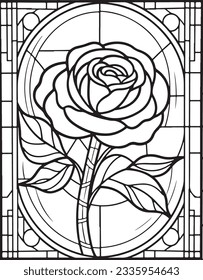 Stained glass coloring pages images stock photos d objects vectors