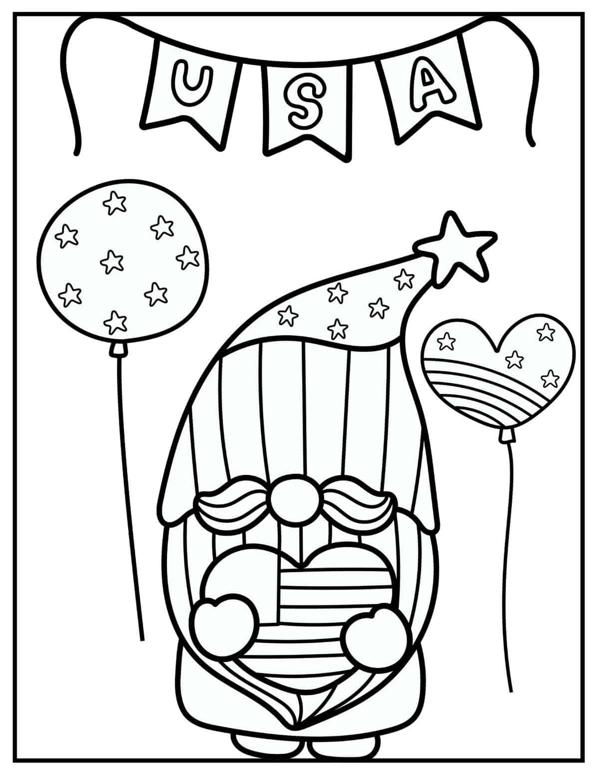 Free th of july coloring pages