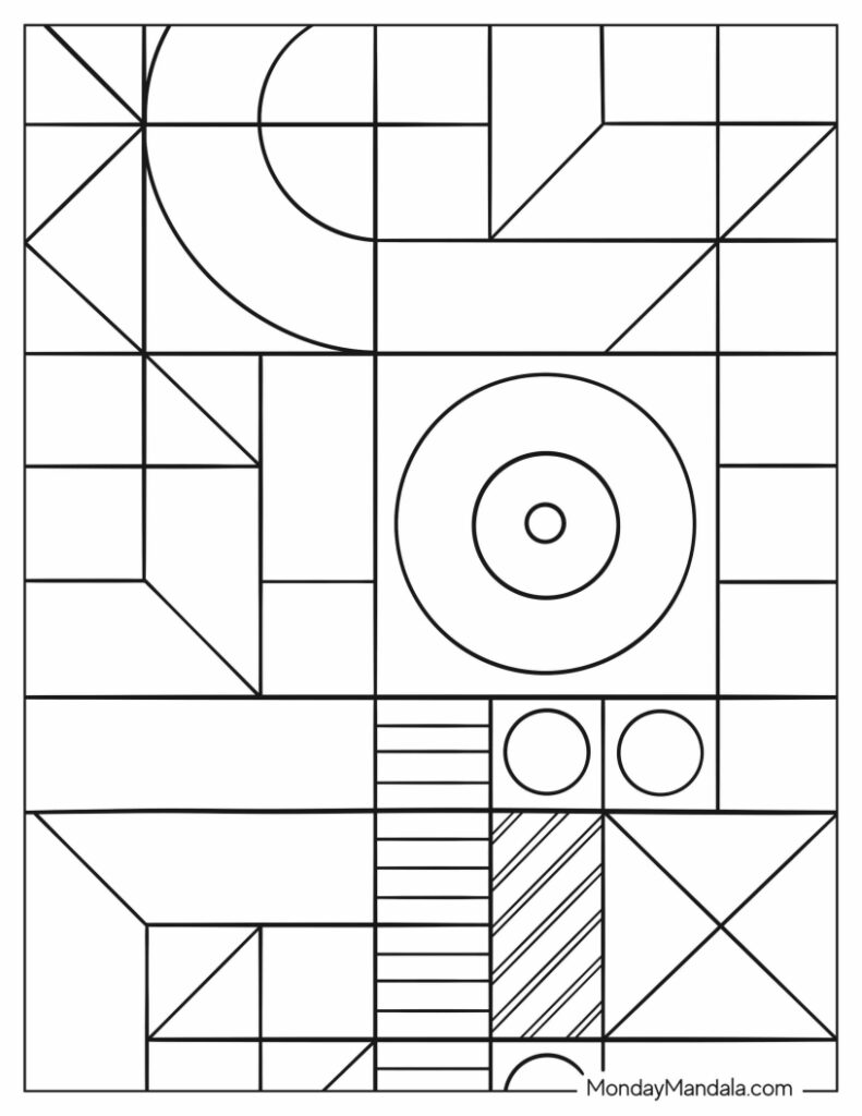 Abstract coloring pages free pdf printables