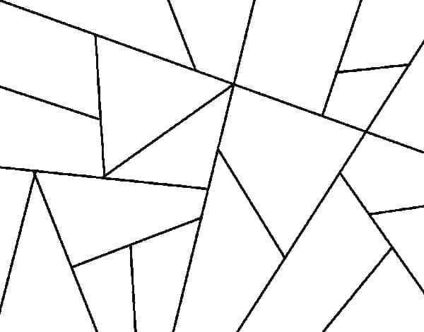 Easy abstract coloring page