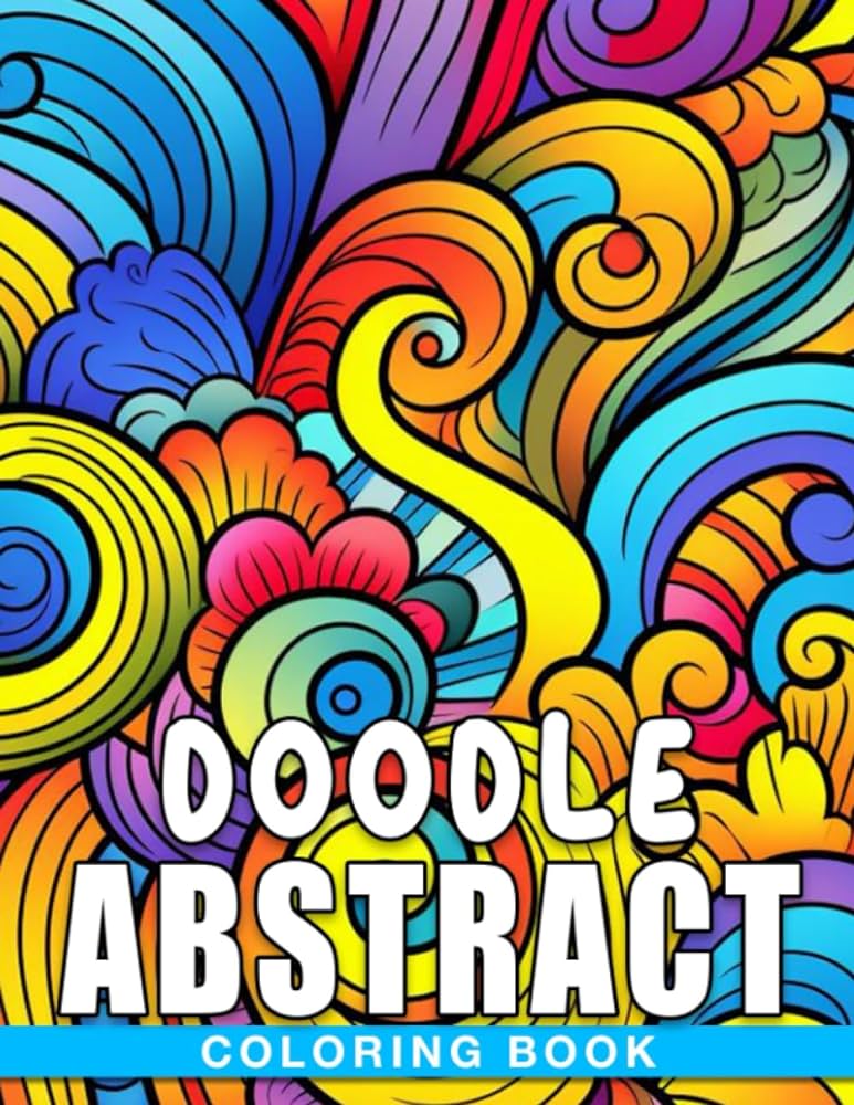 Doodle abstract coloring book gorgeous easy patterns coloring pages betiful designs special gift for kids teens adults fun relaxation wise mark books