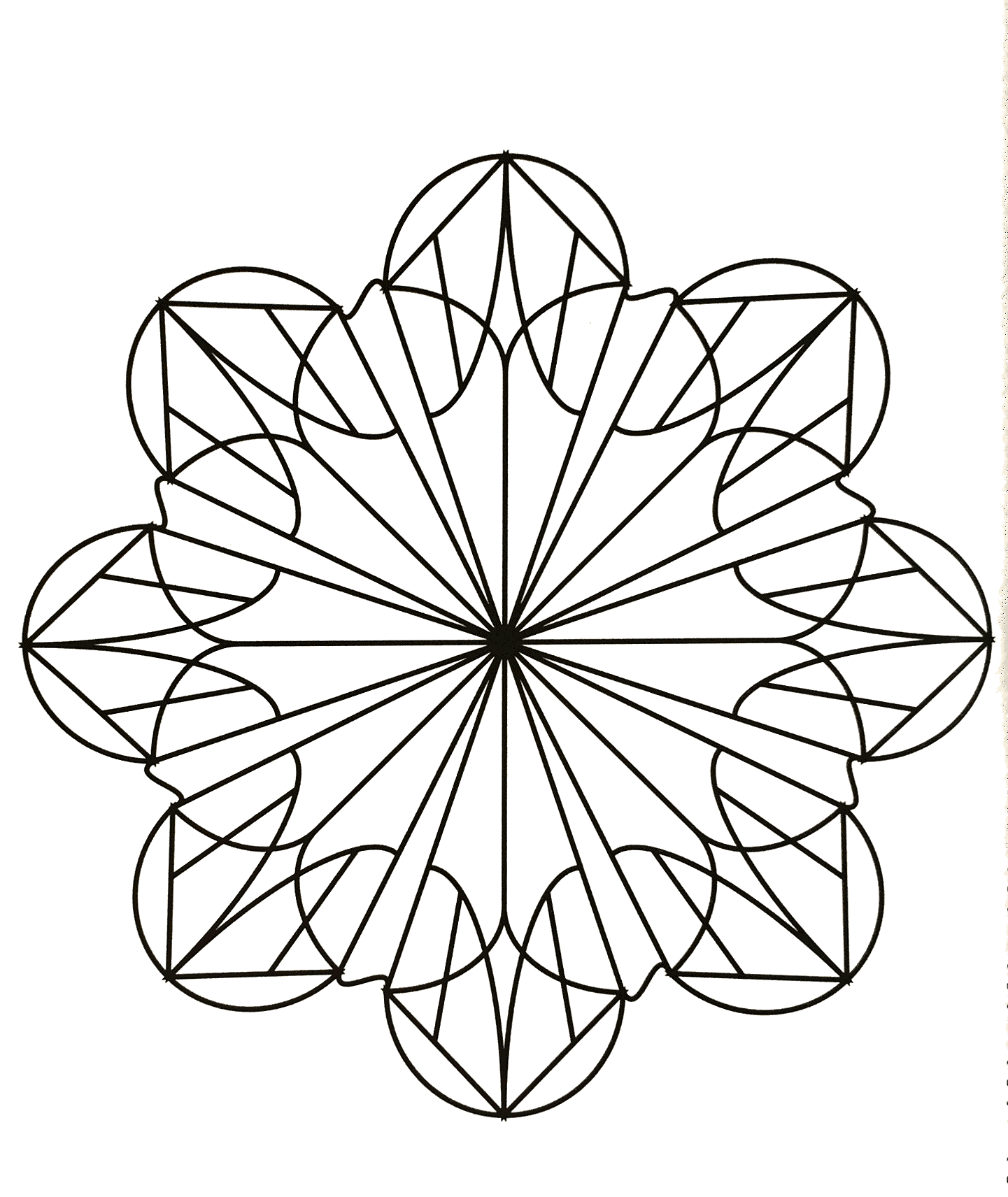 Abstract easy mandala