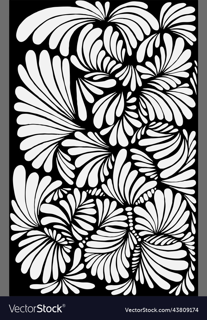 Simple abstract coloring page for kids and adults vector image