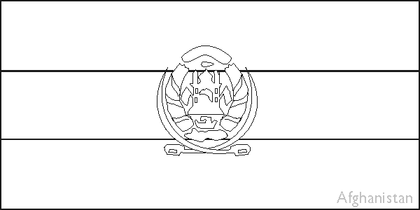 Colouring book of flags asia