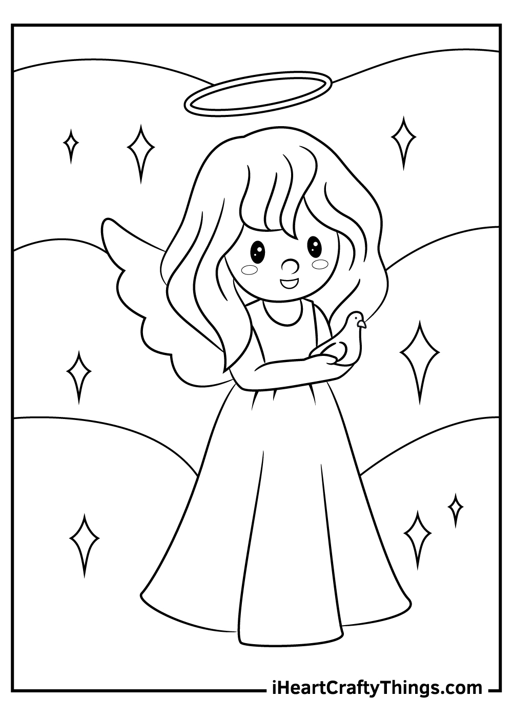 Angels coloring pages updated