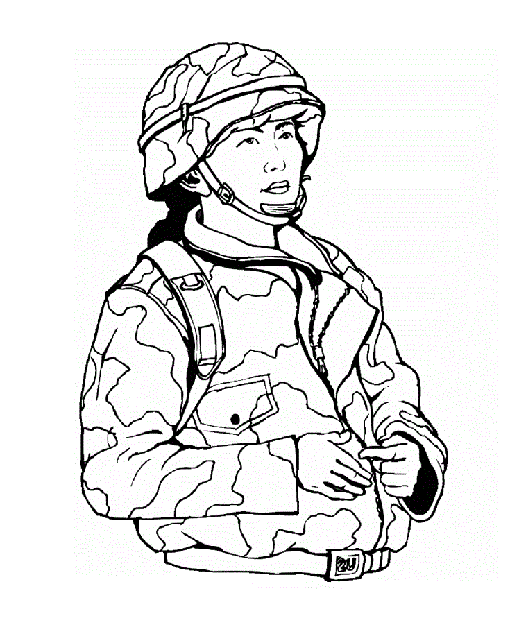 Free printable army coloring pages for kids