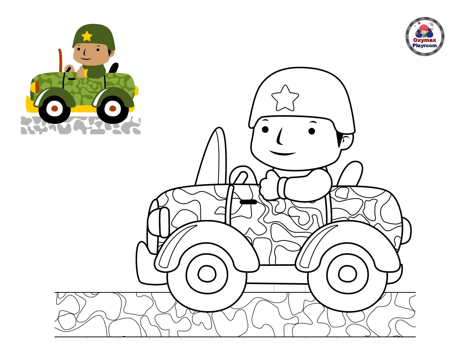 Army coloring pages for boys